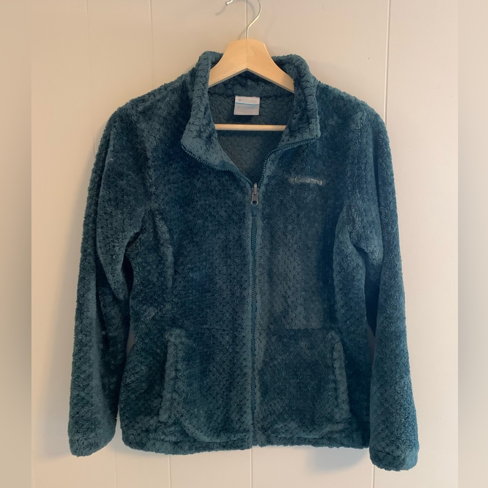 Women's Columbia Interchange Dark Teal Colored Fleece Jacket Liner